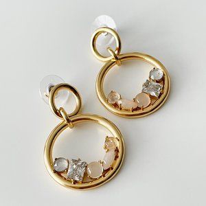 J. Crew Nested Stone Drop Earrings